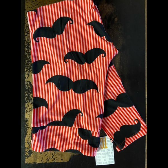 LuLaRoe Pants - NWT TC Lularoe Leggings Mustache Stripes